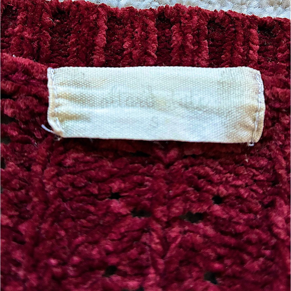 Altar’d State Burgundy Cable Knit Sweater | Size Small - Picture 7 of 13